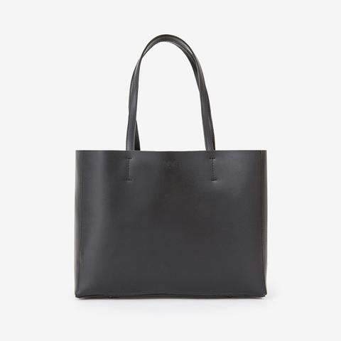 Low Tote Bag Black
