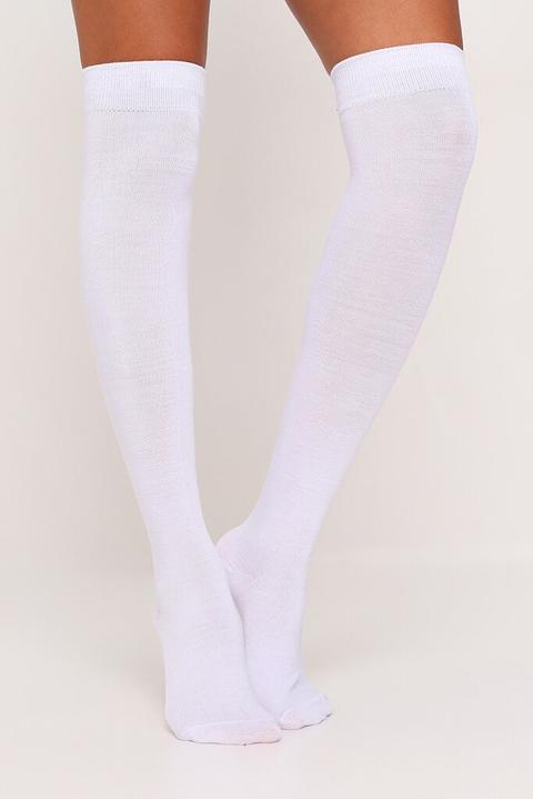 White Long Socks