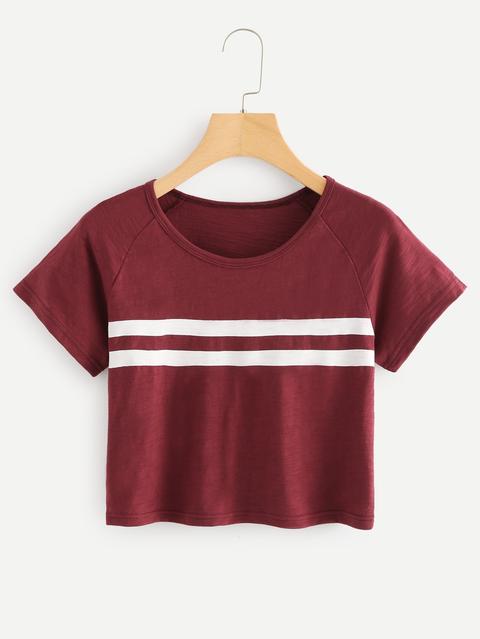 Stripe Crop Tee