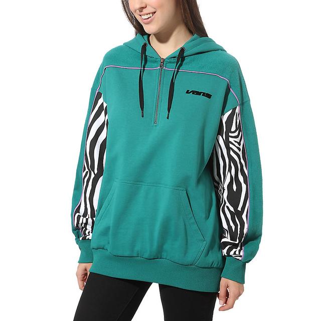 sweat à capuche vans femme verte