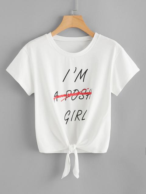 T-shirt Annodata Con Stampa Slogan