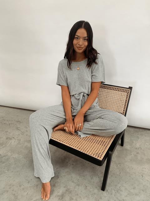 Claude Ribbed Loungewear Jumpsuit