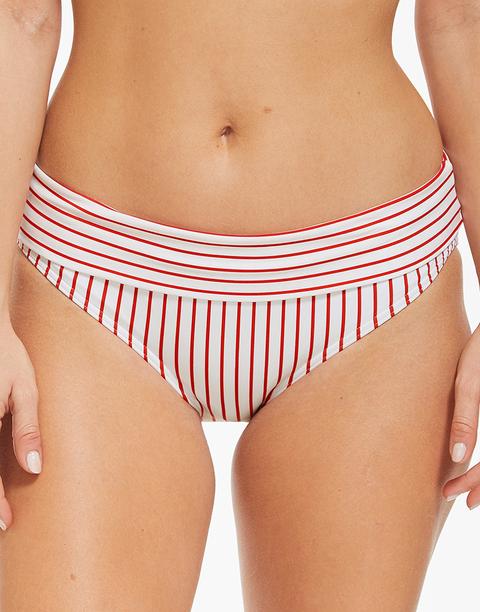 Castaway Stripe Fold Bikini Brief
