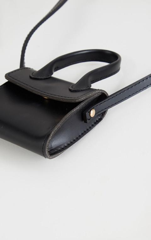 Black Front Handle Mini Cross Body Bag