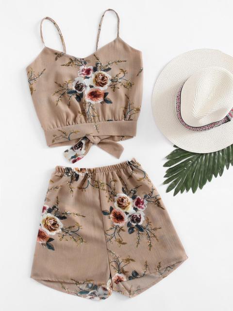 Top Camisole Con Pantaloncini