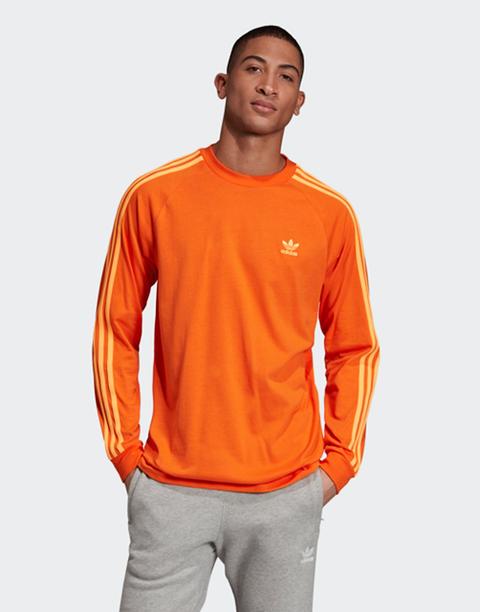 adidas 3 stripe long sleeve mens