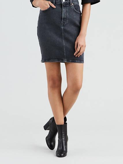 levi's mid length skirt