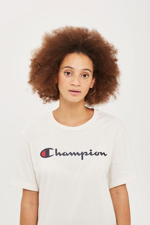 White Logo T-shirt By Champion