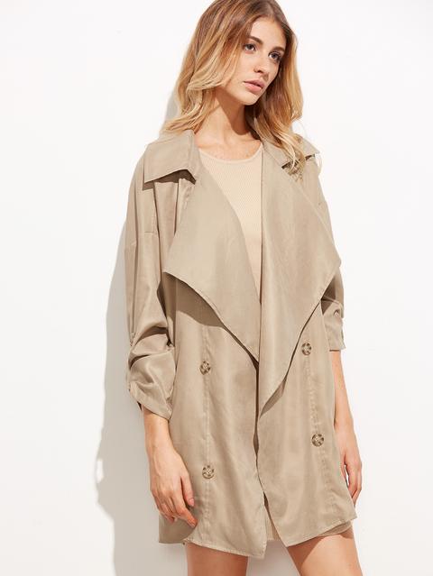 Cappotto Collare Notch - Khaki