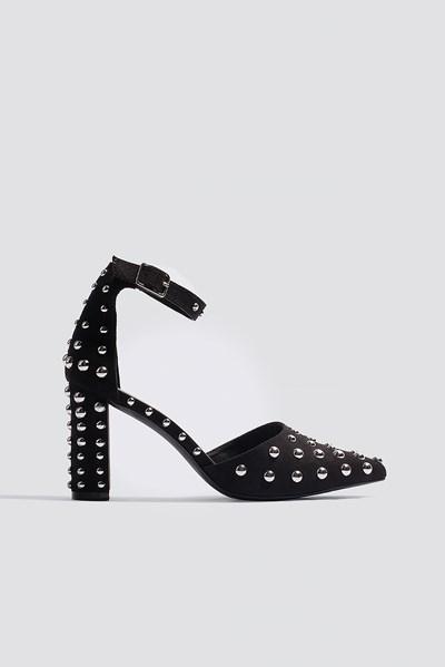 Josefin Ekström For Na-kd Metal Studs Pointy Pumps - Black