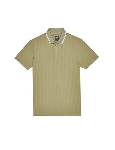 zip neck polo shirt mens
