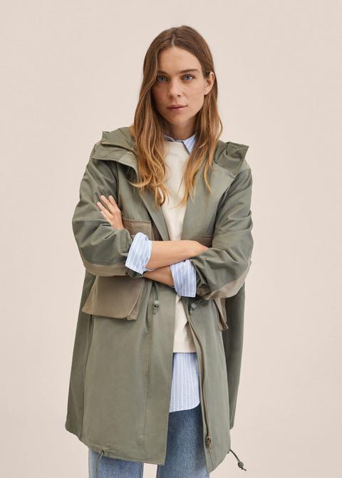 Parka Algodón Bolsillos
