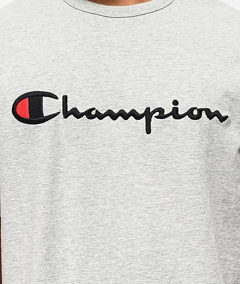 champion embroidered t shirt