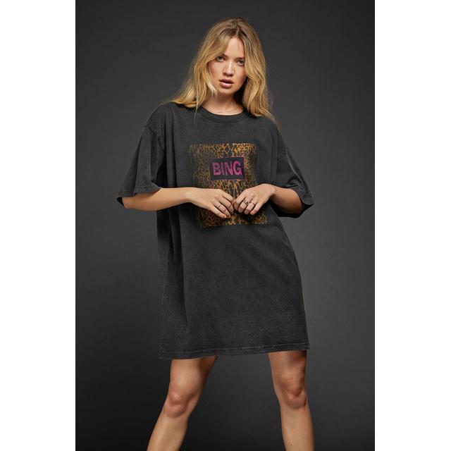 Harley Tee Shirt Dress In Charcoal from Anine Bing on 21 Buttons