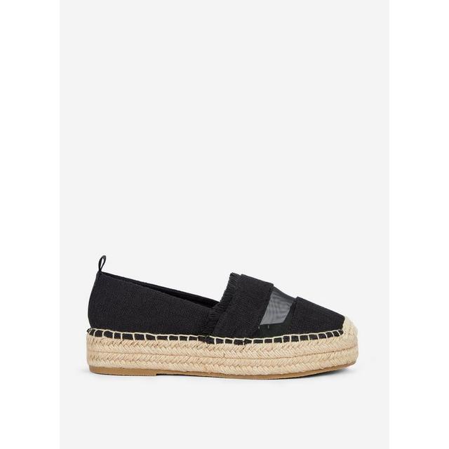 Wide Fit Black 'cosmic' Espadrilles from 21