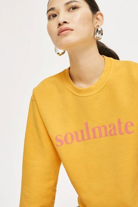 Topshop hot sale yellow sweatshirt