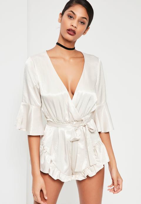 Missguided silky deals playsuit