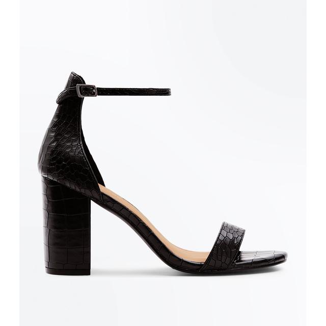 new look croc heels