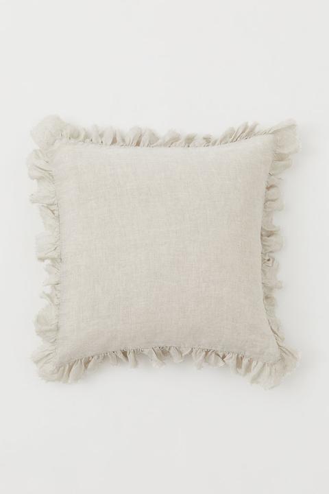 Linen Cushion Cover - Beige