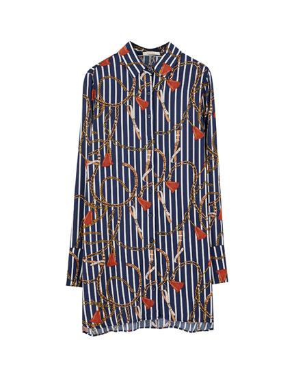 Camisa Larga Cadenas