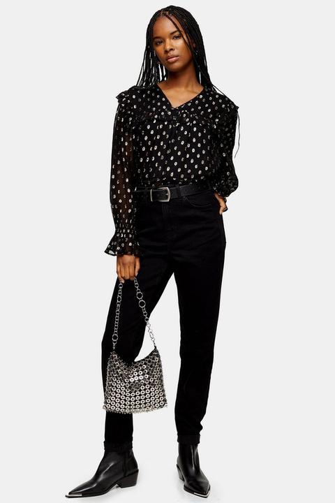 Black Mom Tapered Jeans