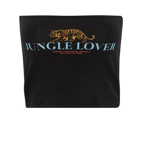 Top Bandeau Noir Croversiz