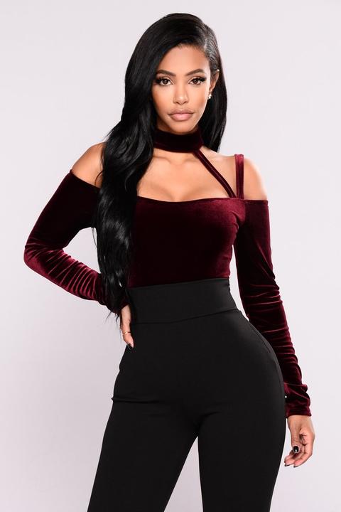 High Hopes Ii Bodysuit - Burgundy