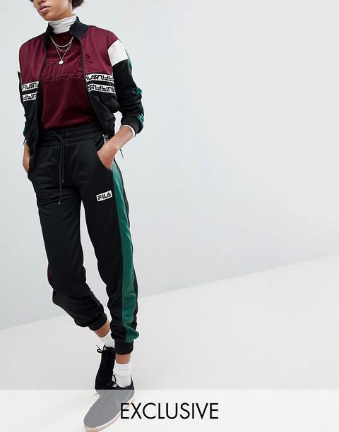 Fila – Jogginghose Mit Kontrastierenden Seiten Und Logo-design