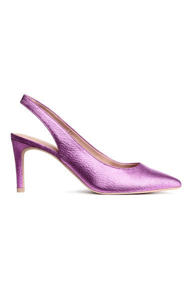 H & M - Slingback Con Tacco - Rosa