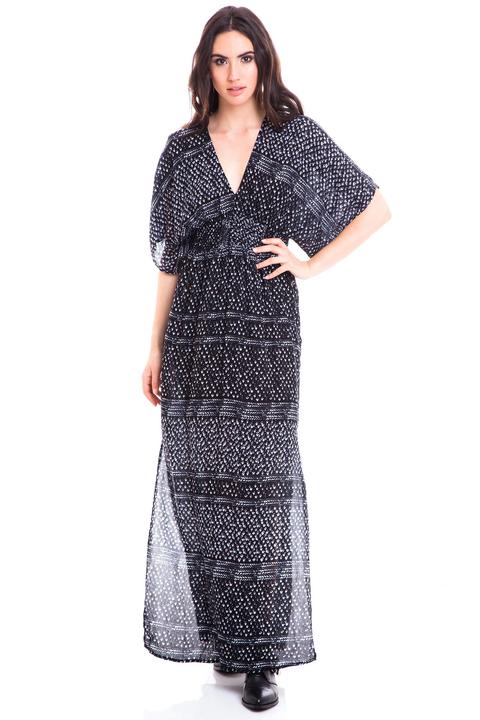 Vestido Grecas Manga Kimono