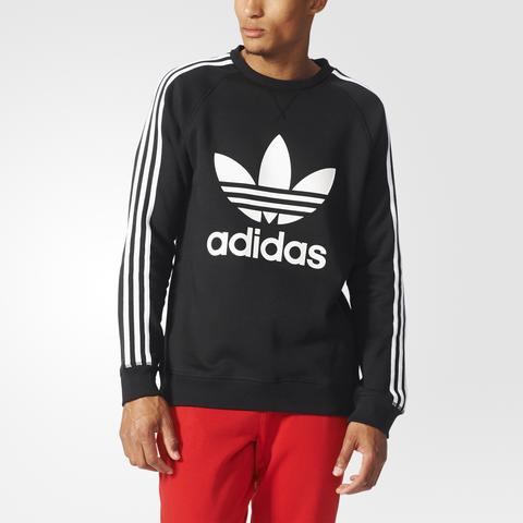 Sudadera Cuello Redondo Trefoil - Negro Adidas | Adidas España