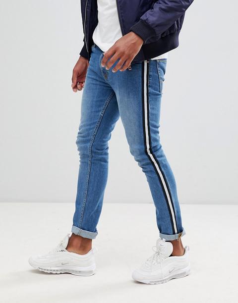 Asos Design Super Skinny Jeans In Mid 