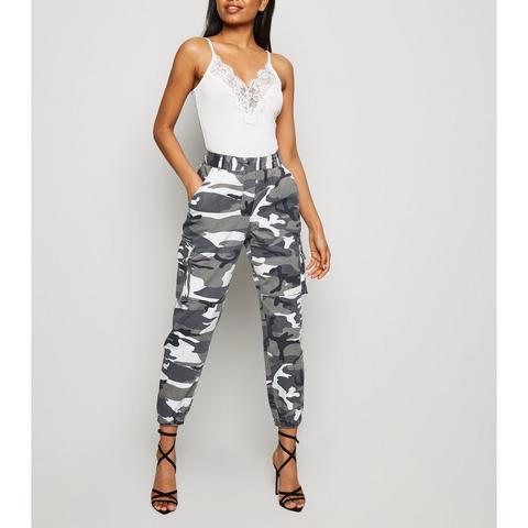 Petite - Jogging Gris Clair Utility À 