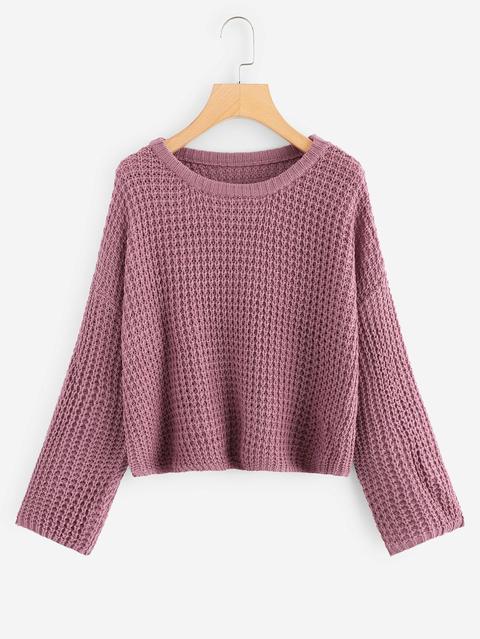 Maglione Con Manica Lunga Ampia