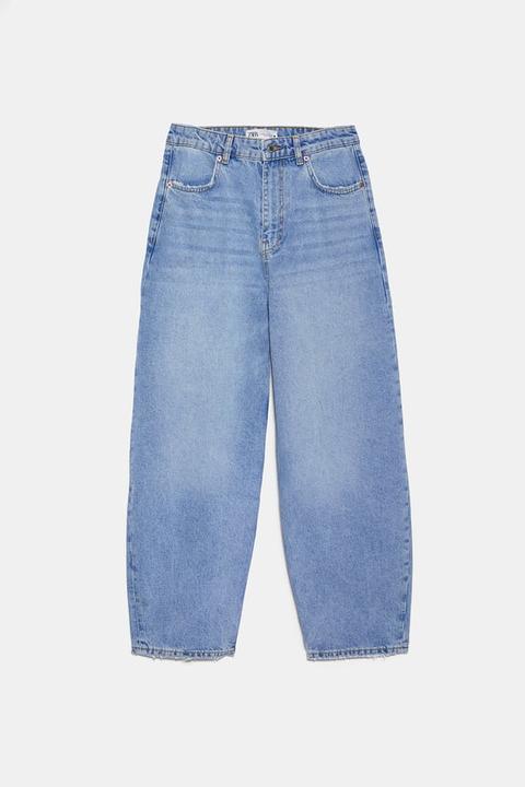 zara denim trousers