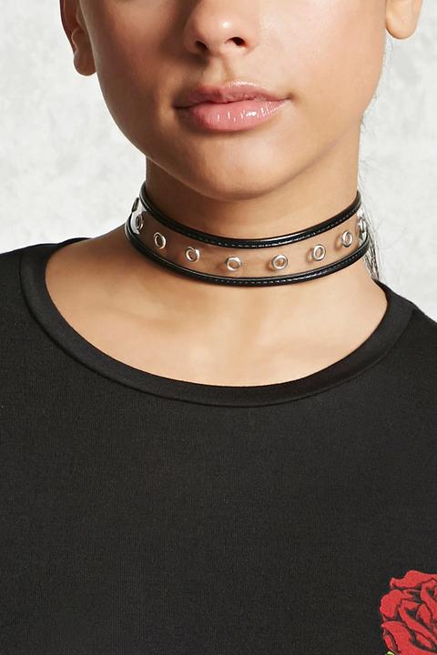 Collana Choker Trasparente