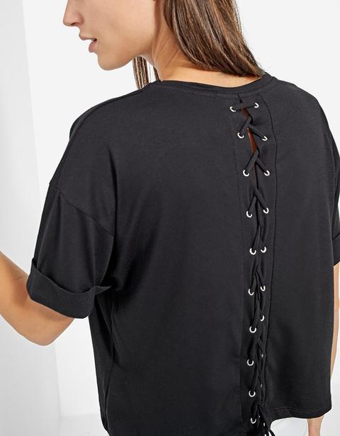 Camiseta Lace Up Espalda