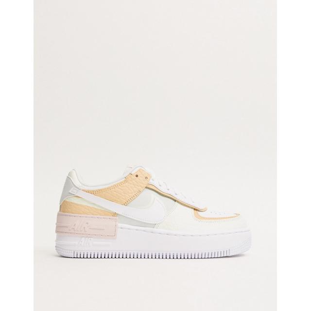Zapatillas En Tono Crema Y Naranja Air Force 1 Shadow De Nike de ASOS en 21  Buttons