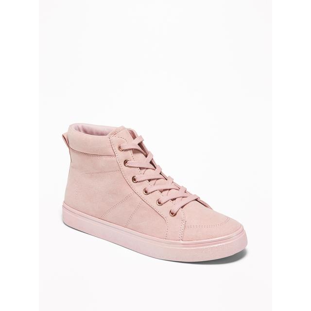 Pink Faux-suede High-tops For Girls 