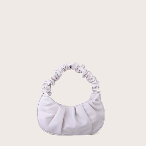 Ruched Baguette Bag