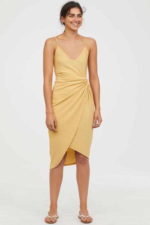 Drapiertes Wickelkleid