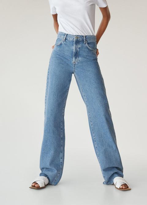 Jeans Tiro Alto Wideleg