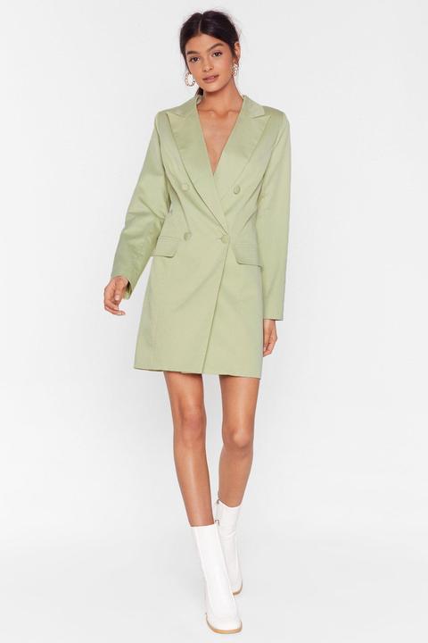 Womens You're In My Business Oversized Blazer Dress