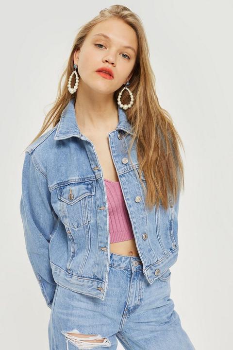 Fitted Western Denim Jacket