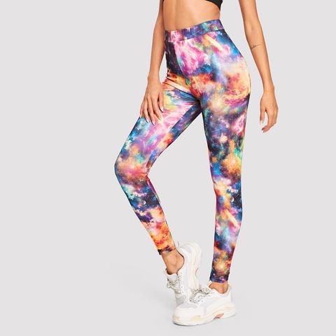 Leggings Skinny Con Stampata