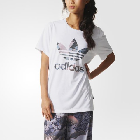 Camiseta Boyfriend - Blanco Adidas | Adidas España