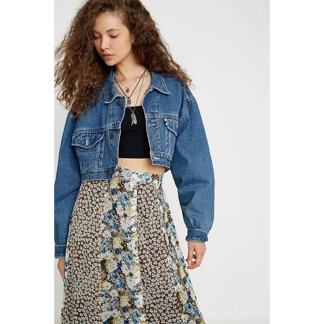 super cropped denim jacket