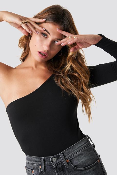 Na-kd Basic One Shoulder Body - Black