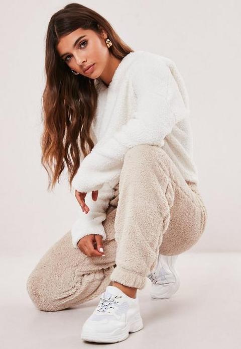 teddy joggers missguided