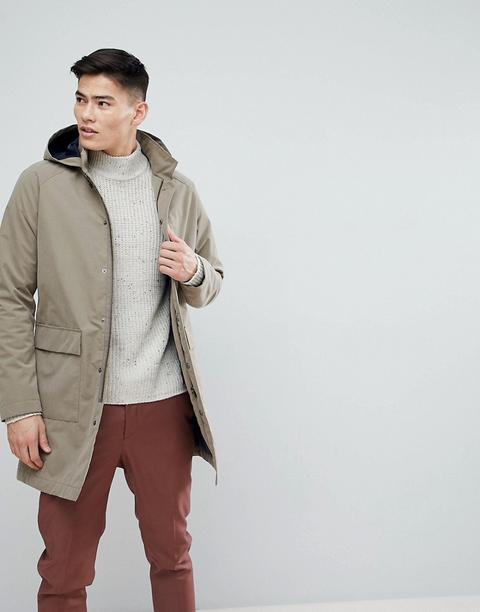 Selected Homme - Parka Lungo - Pietra
